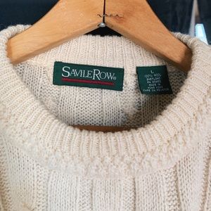 Vintage 100% wool cable knit sweater